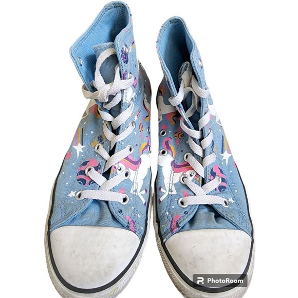 Unicorn Chuck Taylor High Tops Converse US Size 6 Junior Pastel Colors EU 38.5 - Picture 2 of 6